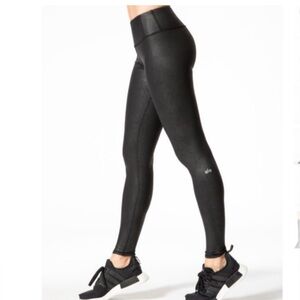 ALO Yoga Faux Leather Airbrush High Waist NWOT
